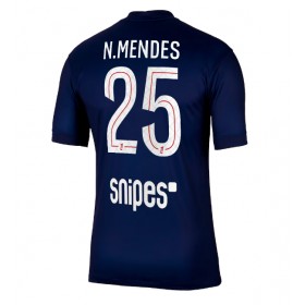Pánské fotbalový oblečení Paris Saint-Germain Nuno Mendes #25 Domácí košile 2025-26 Krátkým Rukávem